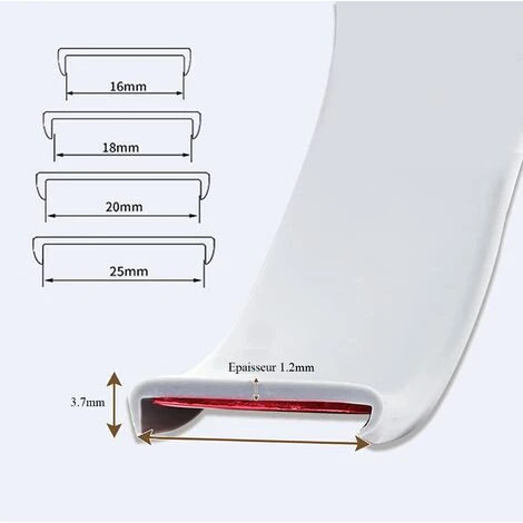 MINKUROW 2M Noir Forme De U 25MM Bande De Chant En Melamne Adhesive,Pas De Thermocollant Chêne Chant Plan De Travail Bande De Garniture,Caoutchouc Souple TPE Placage Bois Couvre Chant Pour Meubles 5 MINKUROW 2M Noir Forme De U 25MM Bande De Chant En Melamne Adhesive,Pas De Thermocollant Chêne Chant Plan De Travail Bande De Garniture,Caoutchouc Souple TPE Placage Bois Couvre Chant Pour Meubles – Image 3