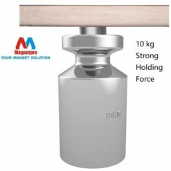 12 Pièces Aimants En Néodyme 10 KG Force 20 X 7 Mm Avec Trou Et Capsule, Aimant En Pot Fraisé Avec Vis Et 12 Coussins En Acier (Argent Brillant) -Fispool Magasin 91416088 5