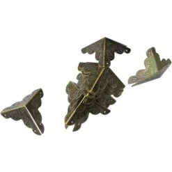 24 Pièces 25Mm Coins De Protection Coin En Bronze Antique Style Vintage Coins De Protection Des Bords Pour La Boîte Bois Vintage, Boîte À Bijoux, Boîte Cadeau, Petits Accessoires -Fispool Magasin 91499677 2