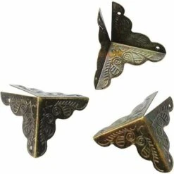 24 Pièces 25Mm Coins De Protection Coin En Bronze Antique Style Vintage Coins De Protection Des Bords Pour La Boîte Bois Vintage, Boîte À Bijoux, Boîte Cadeau, Petits Accessoires -Fispool Magasin 91499677 3