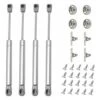 4pcs Verin A Gaz 80N Hydraulique Verin Verin Meubles Armoire Porte Porte Pour Armoires Bibliothèques Meubles (4, 80n)
