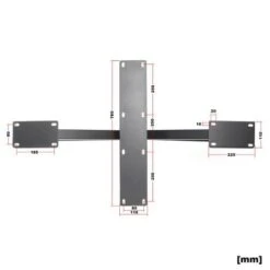 Pied De Table Spider Piètement En Acier 71x78x150cm Forme Araignée En Noir Support Surface Travail -Fispool Magasin 92279727 3