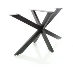 Pied De Table Spider Piètement En Acier 71x78x150cm Forme Araignée En Noir Support Surface Travail -Fispool Magasin 92279727 4