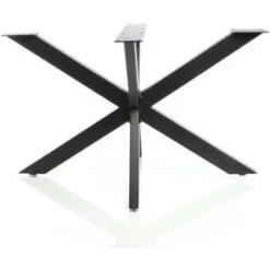 Pied De Table Spider Piètement En Acier 71x78x150cm Forme Araignée En Noir Support Surface Travail -Fispool Magasin 92279727 5