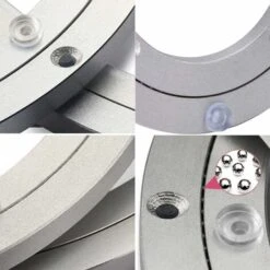 Plateau Tournant En Alliage D'aluminium, Plateau Tournant Robuste Lazy Susan, Plateau Tournant à Roulement Rotatif, Table De Salle à Manger Ronde, Plateau Pivotant Lisse, Matériel De 25,4 Cm,10 Mm D'é -Fispool Magasin 92679972 3