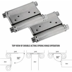 2 Pcs Charnières De Porte 3ih Charnieres De Double Action Ressort Charnières De Porte En Acier Inoxydable Pour Portes D'interieures Bar Cafe 9 2 Pcs Charnières De Porte 3ih Charnieres De Double Action Ressort Charnières De Porte En Acier Inoxydable Pour Portes D'interieures Bar Cafe -Fispool Magasin 93258770 3