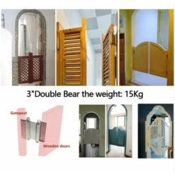 2 Pcs Charnières De Porte 3ih Charnieres De Double Action Ressort Charnières De Porte En Acier Inoxydable Pour Portes D'interieures Bar Cafe 11 2 Pcs Charnières De Porte 3ih Charnieres De Double Action Ressort Charnières De Porte En Acier Inoxydable Pour Portes D'interieures Bar Cafe -Fispool Magasin 93258770 5