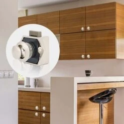 Fermeture à Bouton-poussoir Pour Meubles, 10 Pièces, Pour La Fermeture Sans Clé Des Tiroirs Et Des Portes, Bouton-poussoir En Métal Avec Loquet, Convient à Tous Les Types De Meubles à La Maison, Home -Fispool Magasin 93286584 5