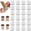 24 Pièces Gomme Embout Pieds De Chaise Table Chaise Feutre Pieds - Rond Plaquettes De Pieds De Meubles Chaise Jambe Caches Protecteurs Patin Silicone Pour Mobilier Embout Anti-Rayures Tampon Chaise -Fispool Magasin 93429863 1