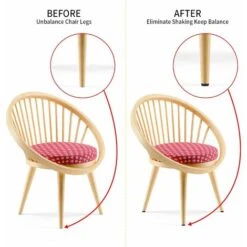 Lot De 22 Pieds De Nivellement - Réglables Et De Petite Taille - Vis Avec Filetage M8 - 23 X 27mm - Idéaux Pour Meuble Et Chaise -Fispool Magasin 93429900 4