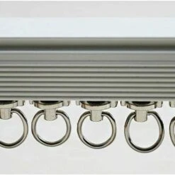 10 Pièces Rouleaux De Rail Planeur De Voie De Rideau Plastique Twin à Roulettes En Alliage D'aluminium -Fispool Magasin 93579373 3