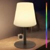 Lampe De Table Gradable RGB Lampe De Table Sans Fil Exterieur Portable Lampe Rechargeable IP44 étanche Lampe LED Pour Jardin Salon Terrasse Table à Manger Café（B-lamp） -Fispool Magasin 93903359 1