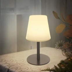 Lampe De Table Gradable RGB Lampe De Table Sans Fil Exterieur Portable Lampe Rechargeable IP44 étanche Lampe LED Pour Jardin Salon Terrasse Table à Manger Café（B-lamp） -Fispool Magasin 93903359 5
