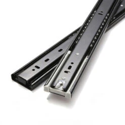 Fermeture Amortie Glissières Pour Tiroirs 350 Mm, Coulisse Tiroir Sortie Totale Capacité De Charge Robuste De 45 Kg, 1 Paire (2 Pièces)(1 Paire Avec Clapet 14" (35cm)) -Fispool Magasin 93990231 3