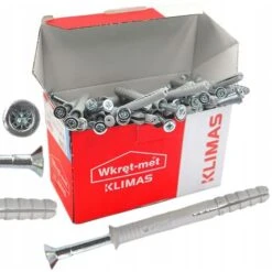 Cheville à Frapper Collerette Conique - Vis Tête Fraisée PZ 5 X 25 - Boîte De 200