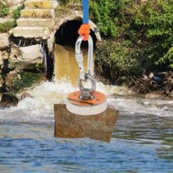 Kit De Pêche Magnétique Avec Aimant Puissant Pour Tirer 550 Lb, Corde, Gants, Colle Frein-filet Aimants De Pêche Avec Corde Pour La Chasse Au Trésor Sous-marine Et La Récupération D'objets -Fispool Magasin 94020648 3