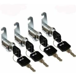 Verrou De Meuble Serrure Batteuse Cylindre, Verrou De Porte Pour Armoire, Serrure Batteuse A Came Barillet Pour Boite Aux Lettres Tiroir -25mm