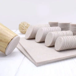 Patins En Feutre Auto-adhésifs, 50 Patins En Feutre De Protection De Sol De 30 Mm, Patins Adhésifs Antidérapants, Patins Ronds En Feutre Pour Meubles -Fispool Magasin 95205171 3