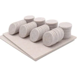 Patins En Feutre Auto-adhésifs, 50 Patins En Feutre De Protection De Sol De 30 Mm, Patins Adhésifs Antidérapants, Patins Ronds En Feutre Pour Meubles -Fispool Magasin 95205171 5