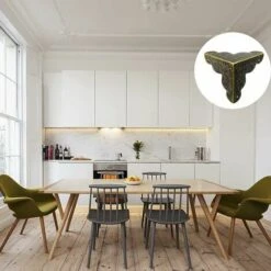 24 Pièces 25MM Coins De Protection Coin En Bronze Antique Style Vintage Coins De Protection Des Bords Pour La Boîte Bois Vintage, Boîte à Bijoux, Boîte Cadeau, Petits Accessoires -Fispool Magasin 95323135 5