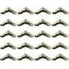 20pcs Protecteurs De Coin De Livre Pour Photo, Carnet,Albums, Scrapbooking (Argent) -Fispool Magasin 95323218 1