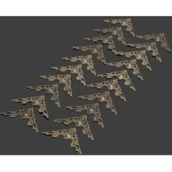 Gardes De Coin Vintage 20 Pièces Coin Protecteur Boîte Livre Scrapbook Album Coin Décoratif Protecteur Couverture Pour Boîte À Bijoux Matériel De Meubles Anciens -Fispool Magasin 95323293 2