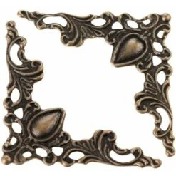 Gardes De Coin Vintage 20 Pièces Coin Protecteur Boîte Livre Scrapbook Album Coin Décoratif Protecteur Couverture Pour Boîte À Bijoux Matériel De Meubles Anciens -Fispool Magasin 95323293 3