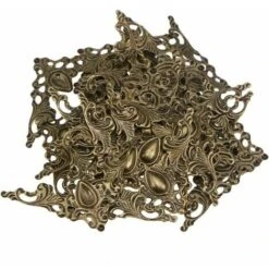 Photo Album Coin Décoratif Protecteur Couverture Vintage En Métal Livre Coin Protecteur 24 Pièces (Antique) -Fispool Magasin 95323361 3