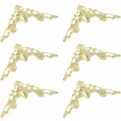 Photo Album Coin Décoratif Protecteur Couverture Vintage En Métal Livre Coin Protecteur 24 Pièces (Or) -Fispool Magasin 95323400 2