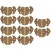 10pcs Protection D'armoire D'angle, Protection D'angle De Meubles Exquis Pour Bureau Pour Ménage Pour Boîte Pour Bureau Pour Table(Bronze) -Fispool Magasin 95323505 1