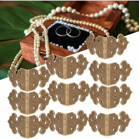 10pcs Protection D'armoire D'angle, Protection D'angle De Meubles Exquis Pour Bureau Pour Ménage Pour Boîte Pour Bureau Pour Table(Bronze) 5 10pcs Protection D'armoire D'angle, Protection D'angle De Meubles Exquis Pour Bureau Pour Ménage Pour Boîte Pour Bureau Pour Table(Bronze) – Image 3