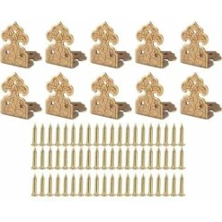 10pcs Protection D'armoire D'angle, Protection D'angle De Meubles Exquis Pour Bureau Pour Ménage Pour Boîte Pour Bureau Pour Table(Bronze) 11 10pcs Protection D'armoire D'angle, Protection D'angle De Meubles Exquis Pour Bureau Pour Ménage Pour Boîte Pour Bureau Pour Table(Bronze) -Fispool Magasin 95323505 5