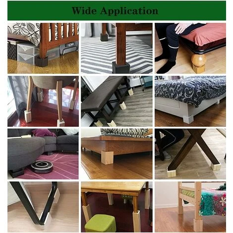 Lot De 4 élévateurs De Meubles Rehausseurs De Meubles En Bois, Lit De Bureau Riser Meubles Pieds De Levage Pieds Jusqu'à Pour Table De Bureau Lit(Size:5x5x5cm) 7 Lot De 4 élévateurs De Meubles Rehausseurs De Meubles En Bois, Lit De Bureau Riser Meubles Pieds De Levage Pieds Jusqu'à Pour Table De Bureau Lit(Size:5x5x5cm) – Image 5