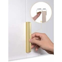 Lot De 10 Poignée Profil Cuisine Poignee De Meuble Cuisine Poignee Doree Poignee Invisible - LS7027GD128 Poignée Profil Aluminium Poignée Laiton Poignée 128mm -Fispool Magasin 95442670 4