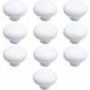 Bouton Porte 10 PCS Céramique Poignée Porte De Cuisine Armoire à Tiroirs Porte Boutons Blanc 33mm