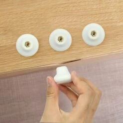 Bouton Porte 10 PCS Céramique Poignée Porte De Cuisine Armoire à Tiroirs Porte Boutons Blanc 33mm -Fispool Magasin 95857751 3
