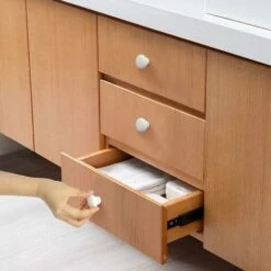 Bouton Porte 10 PCS Céramique Poignée Porte De Cuisine Armoire à Tiroirs Porte Boutons Blanc 33mm -Fispool Magasin 95857751 4