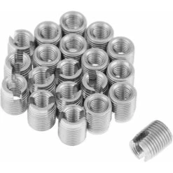 Insert Fileté Auto-Taraudeur 20pcs, Écrou D'Insertion De Filetage à Vis Fendue Auto-Taraudeuse M3 X 6mm Pour La Réparation Hélicoïdale
