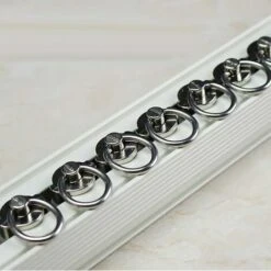 LLING 20 Pièces Rouleaux De Rail Planeur De Voie De Rideau Plastique Twin à Roulettes En Alliage D'aluminium -Fispool Magasin 95910781 5