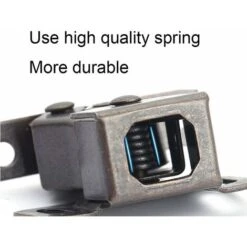 Loqueteau Pour Meuble　Lot De 12 Loqueteau D'Armoire à Double Rouleaux Fermetures Loquets Pour Portes Laiton Poli Fermoire Pour Portes Ferme-Portes Pour Portes Placards Tiroirs Armoire - Bronzé -Fispool Magasin 96339942 4