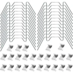 Clips De Verre De Serre 50pcs, Clips De Fixation De Vitre De Verre De Serre En Acier Inoxydable