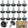 Lot De 22 Pieds De Nivellement Réglables Pour Meubles - M8 X 23 X 27 Mm - Vis Pour Pieds De Chaise，Starlight