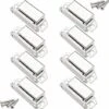 Aimants Loqueteaux Magnétiques, 10 Kg Loqueteau De Porte Magnétique Et 32 Vis, 304 Acier Inox, Loqueteaux Magnétiques Aimanté Pour Fermeture De Porte Meuble/armoire/placard (paquet De 8)