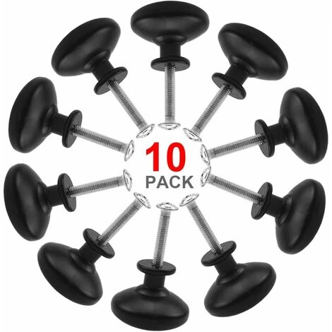 10PCS Noir Tiroir De Porte Poignée, 30mm Bouton De Meubles, Unique Trou Rond Boutons De Tiroir, Boutons De Porte, Poignées De Meuble Pour Placard Armoire Cuisine, Chambre D'enfant 3 10PCS Noir Tiroir De Porte Poignée, 30mm Bouton De Meubles, Unique Trou Rond Boutons De Tiroir, Boutons De Porte, Poignées De Meuble Pour Placard Armoire Cuisine, Chambre D'enfant