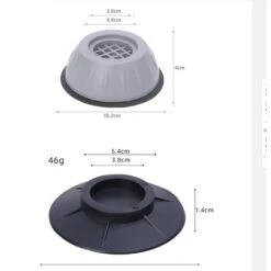 4 Pièces Patins Anti-vibrations Caoutchouc Antidérapant, Tampons À Pied Machine À Laver Anti Vibration Tampon, Pieds De Machine à Laver,universel Pour Lave-linge Et Sèche-linge. (pieds De Machine à L -Fispool Magasin 97245044 4