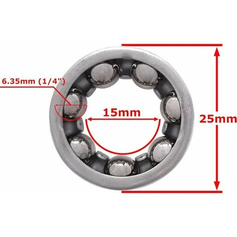 2X ROULEMENT Cage A Billes MOYEU Arriere 7 Billes 6.35MM Roue Velo VTT Ville Vintage BMX 4 2X ROULEMENT Cage A Billes MOYEU Arriere 7 Billes 6.35MM Roue Velo VTT Ville Vintage BMX – Image 2