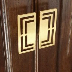 Poignées De Tiroir, Poignées De Placard élégantes En Cuivre Doré, Motifs Chinois Modernes, à Double Trou, Poignée(2pcs) 11 Poignées De Tiroir, Poignées De Placard élégantes En Cuivre Doré, Motifs Chinois Modernes, à Double Trou, Poignée(2pcs) -Fispool Magasin 97447864 5