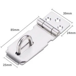 Dispositif De Verrouillage De Sécurité, Moraillon De Cadenas En Acier Inoxydable, Moraillon De Serrure De Porte En Acier Inoxydable Avec Vis, Pour Armoire De Fenêtre De Porte De Jardin De Garage -Fispool Magasin 97537297 4