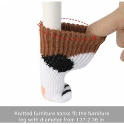 Lot De 16 Chaussettes Pour Chaise De Chat -Fispool Magasin 97630196 4