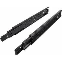 1 Paire (2 PIÈCES) Glissières à Extension Complète Coulisses Télescopiques Noires 300 Mm (insérées) à Billes